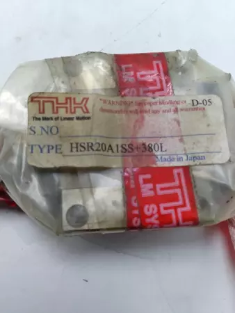 THK HSR20A1SS+380L LM Guide Linear Bearing, Rail 20mmX380mm 