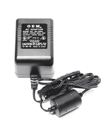 O E M AD-1590N Plug-In Class 2 Transformer Input 120VAC 28W Output 15VDC 