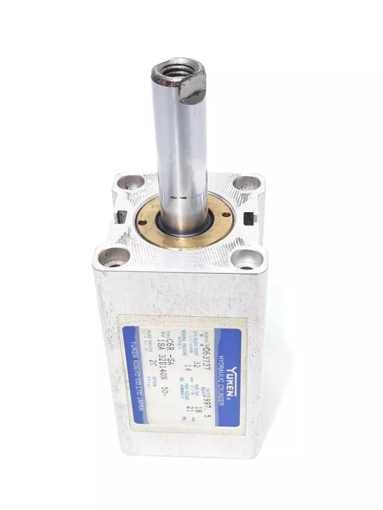 Yuken C6R-SA 1SA32B140N50 Hydraulic Cylinder, 32mm Bore 50mm Stroke 