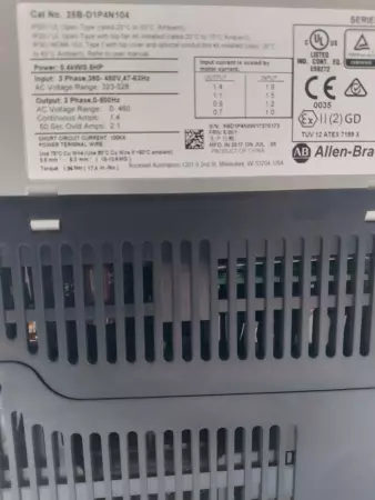  Allen-Bradley 25B-D2P3N104 SER.A Power Flex 525 AC Drive 