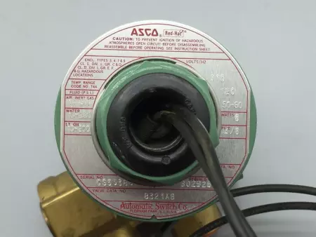 NEW ASCO 8321A8 SOLENOID VALVE TESTED 