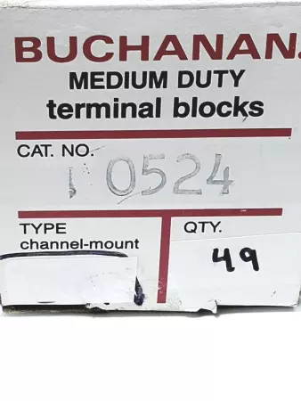 Buchanans 0524 Sectional Terminal Blocks Medium Duty Lot of 49