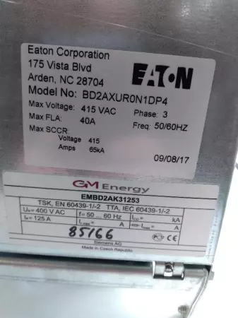 Eaton BD2AXURON1DP4 Bus Plug, 415VAC 40Amp 