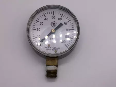  McDaniel Controls MCD-100PSI Pressure Gauge 0 to100Psi, 1/4