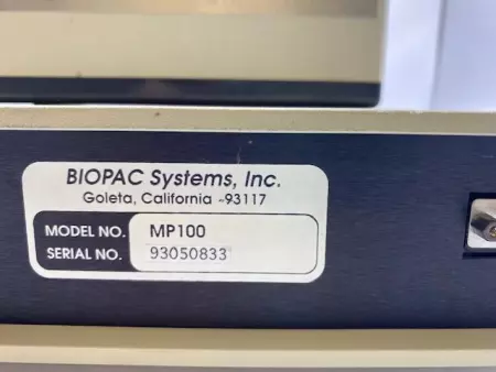 Biopac Systems MP100 Data Acquisition Interface Module W/2 Plugs 