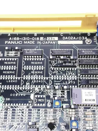 Fanuc A03B-0801-C411 GMF Robotics Analog Output Module DA02A 