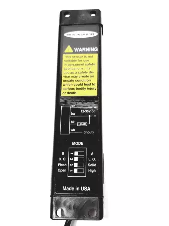 Banner PVA100P6RQ Light Curtain Receiver Sensor 
