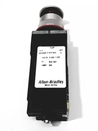 Allen-Bradley 800MR-FXP16RA Push/Pull Button Iluminated Mushroom Head 110-120VAC