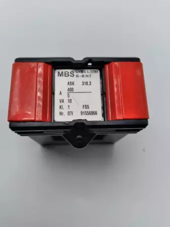  MBS ASK 318.3 Power Current Transformer Pri 400A Sec 5A 10VA 