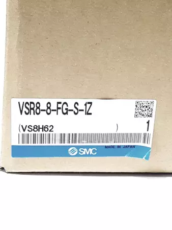SMC VSR8-8-FG-S-1Z Solenoid Valve with Rubber Seal 
