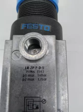  Festo LR-ZP-P-D-1 Intermediate Pressure Regulator Plate w/ Manifold Valve NAVW-