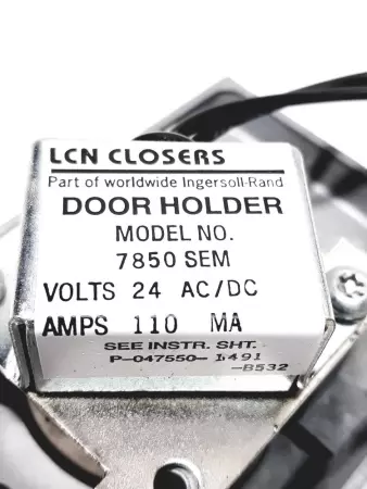 LCN Closers 7850 SEM Sentronic Electro Magnet Door Holder 24VAC/DC 110Amp 