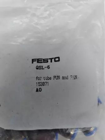 NEW Festo QSL-6 Pneumatic Fitting Lot of 10