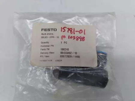 NEW Festo QSLV3-3/8-10 Multiple Distributor 