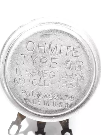 Ohmite TYPE AB CLU-1552 Potentiometer 