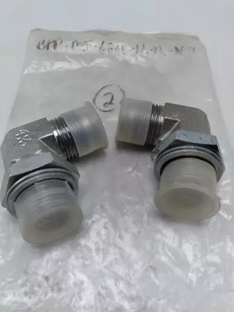 NEW Hi SMA-12 1 1/16 Hydraulic Adapter 90 Elbow Fitting Lot of 2