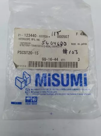 NEW Misumi PSCST20-15 Shaft Collar, 20mm Shaft 