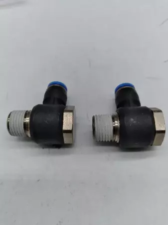 NEW Festo QSLV-1/4-6 Push-In L-Fitting Connector Lot of 2