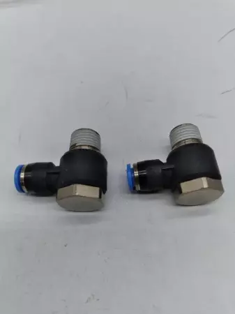 NEW Festo QSLV-1/4-6 Push-In L-Fitting Connector Lot of 2