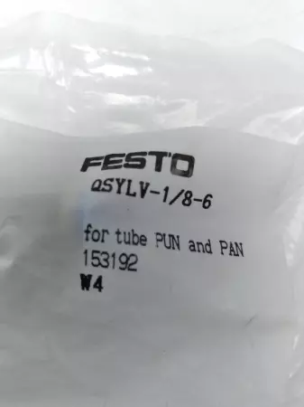 NEW Festo QSYLV-1/8-6 Push-In Y-Fitting Connector 