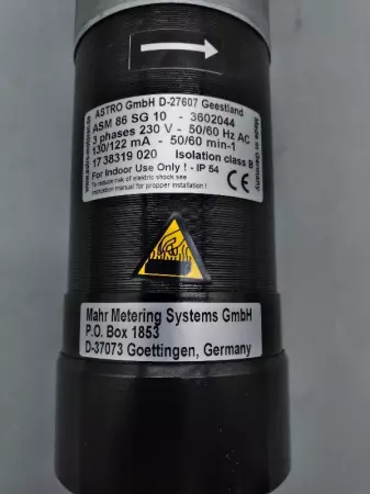 Mahr ASM 86 SG 10 Synchronous And Stepper Motor  W/N19LC1 Feinpruef Pump 