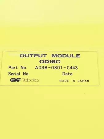 Fanuc OD16C GMF Robotics Output Module 