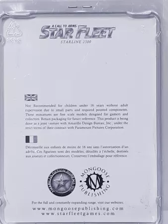 Star Fleet Games MGP-32008 Klingon FD7 Fast Cruiser 