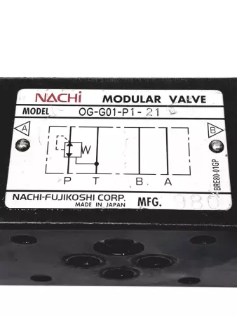 Nachi OG-G01-P1-21 Hydraulic Modular Valve 