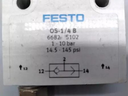  Festo OS-1/4 B Pneumatic Valve 