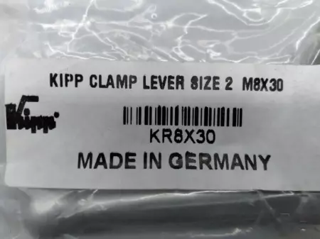 NEW Kipp KR8X30 Clamp Lever Size 2 M8X30 