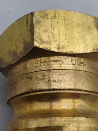  Parker BH6-61 Hydraulic Quick Connect Hose Coupling, Brass Body, Ball Lock 