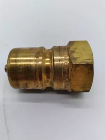  Parker BH6-61 Hydraulic Quick Connect Hose Coupling, Brass Body, Ball Lock 