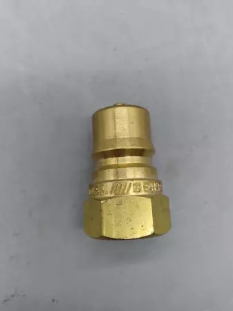  Eaton Hansen B4KP26 Hydraulic Quick Connect Hose Coupling, Brass Body, Ball Loc