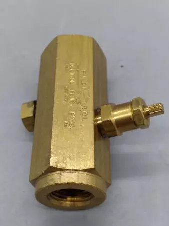 NEW Deltrol F25B Pneu-Trol Brass Needle Flow Control Valve 