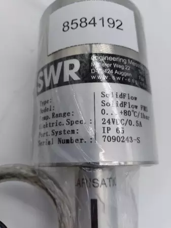 SWR 66-0003 Solid Flow Sensor 8584192 