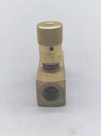 Deltrol EF 25 B Easy Read Brass Flow Control Valve, 3/8