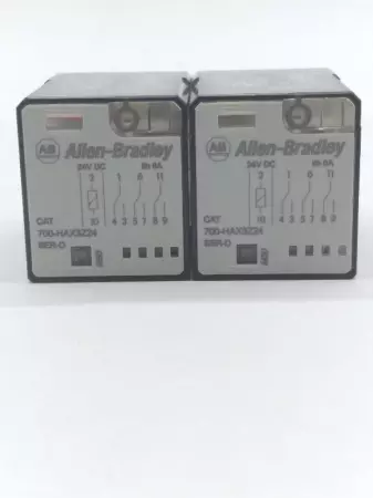  Allen-Bradley 700-HAX3Z24 Relay 24VDC Coil 6Amp Lot of 2