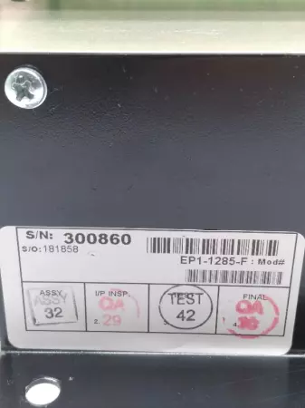 Phasetronics EP1-1285-F Single Phase Power Control 