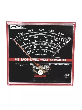 Fox Valley Inst. Co. 11-180-0 / 10-165-0 Tach -Dwell -Volt -Ohmeter Tester 