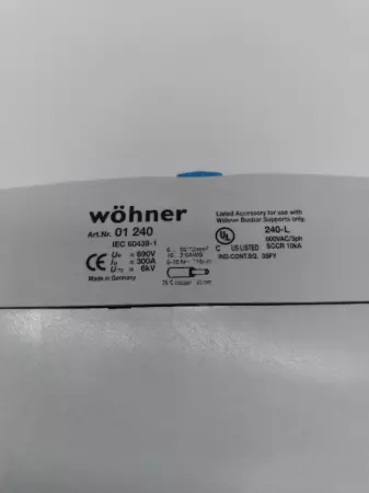  Wohner 01240 Connecting Terminal Plate 