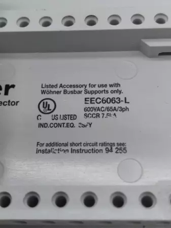  Wohner EEC6063-L Busbar Eques® Easy Connector 