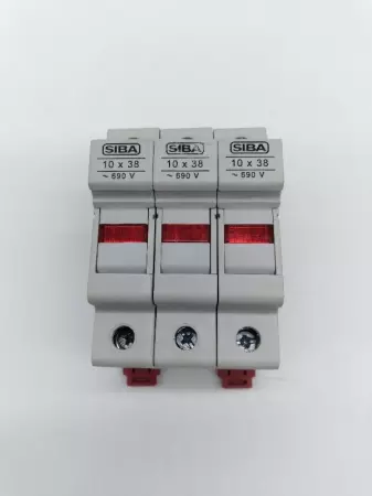  Siba 51 063 04. 3L 3 Fuse Holder Module with Light Alarm 30Amp 