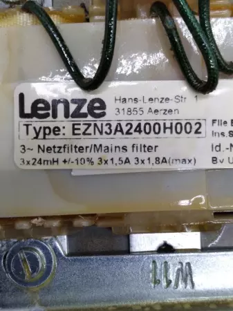  Lenze EZN3A2400H002 Transformer Filter 