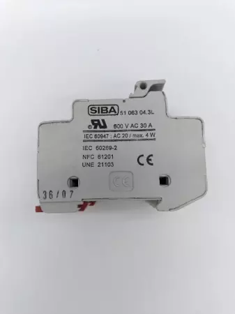  Siba 51 063 04. 3L 3 Fuse Holder Module with Light Alarm 30Amp 