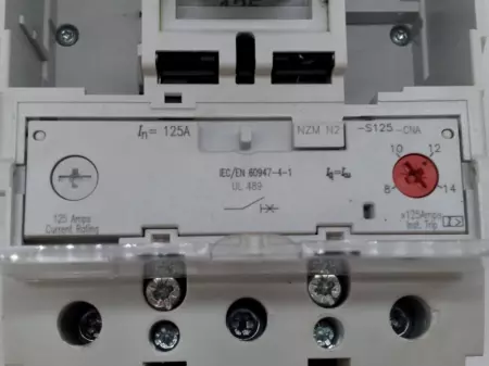  Moeller NZM-N2 Instantaneous Trip Circuit Breaker 600V 125Amp - Missing Face Pl