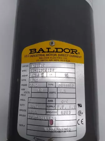 Baldor VP3326D Industrial DC Motor,  0.5HP Frame D710 