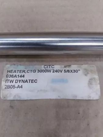  ITW Dynatec 036A144 Heater Cartridge 240V 3000W 