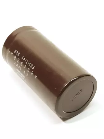 Nippon KM 105°C Positive Red Capacitor 400V 820uF 