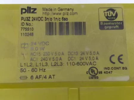 Pilz 775510 Safety Relay 24VDC 8W 