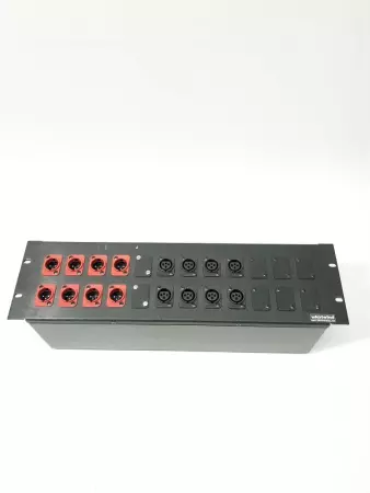 Whirlwind XLR 24 X 24 Patchbay, 8 Female/8Male Plugs 